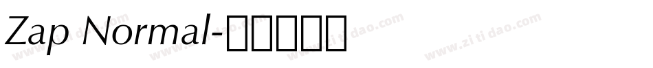 Zap Normal字体转换